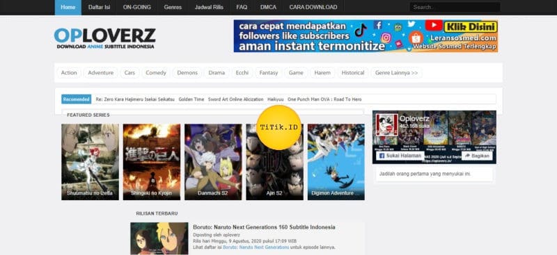 38 Aplikasi Dan Situs Streaming Nonton Anime Subtitle Indonesia