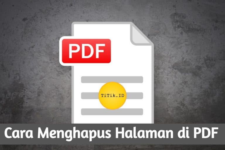 Cara Menghapus Halaman di PDF