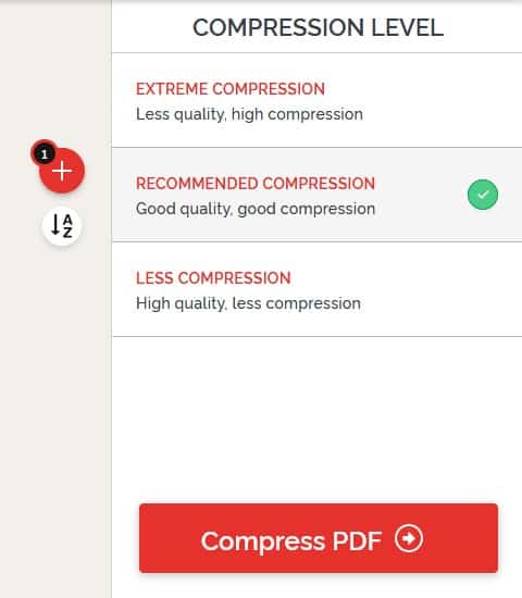 I Love PDF Kompres Pdf Level