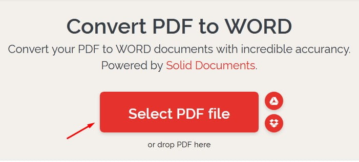 ILovePDF Pilih File Pdf to Word