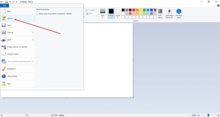 Menggunakan Microsoft Paint 1