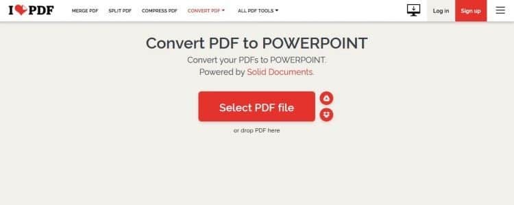 PDF ke PPT iLovePDF Select File