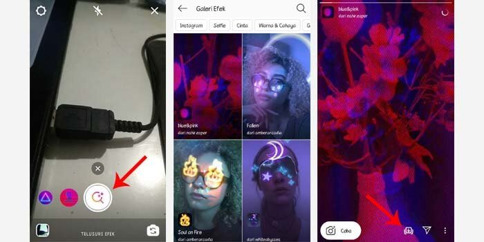 Cara mencari filter IG Story