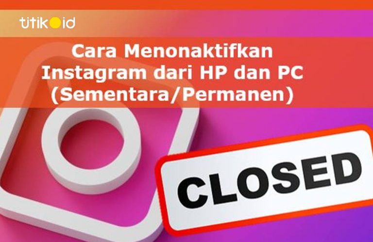 Cara Menonaktifkan Akun Instagram