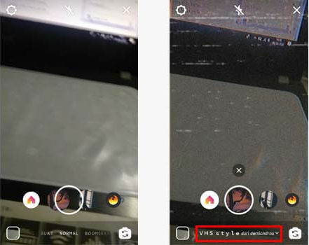 Pilih Efek Instagram