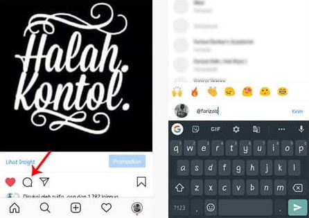 Cara Tag di Komentar IG