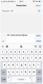 Cara Transfer Pulsa Tri Melalui SMS