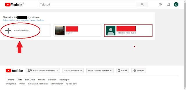 Create Channel Youtube