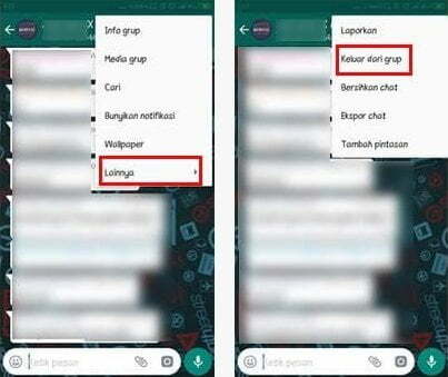 Keluar Grup WhatsApp