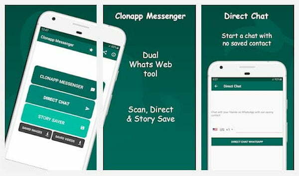 Sadap WA via CloneApp Messenger