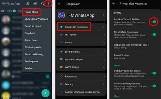 Cara Sembunyikan Last Seen di GBWhatsApp