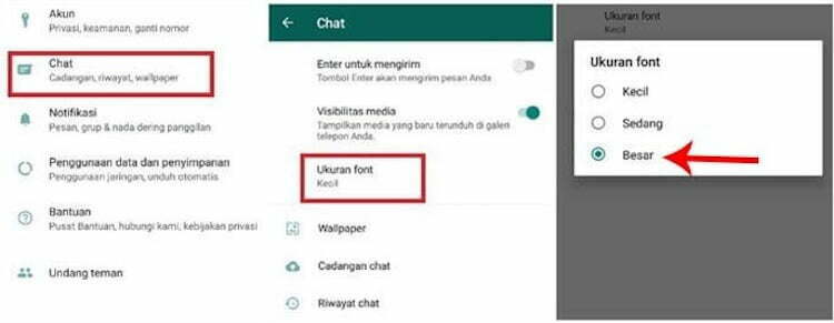 Cara Memperbesar Ukuran Font di WhatsApp
