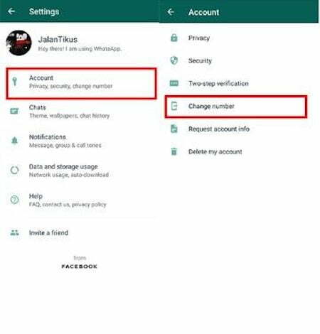 Cara Mengganti Nomor WhatsApp