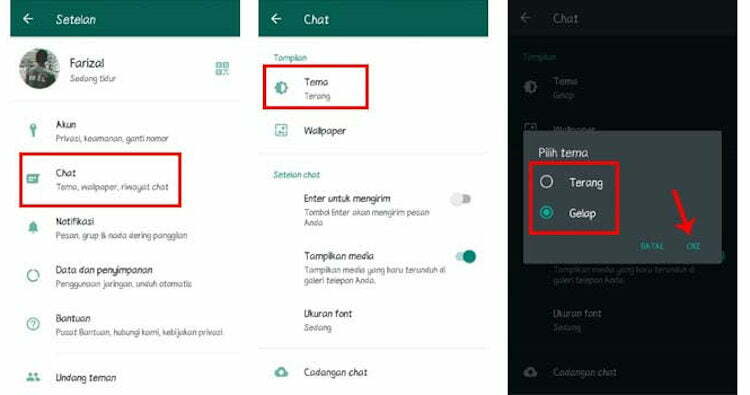 Cara Mengganti Tema WhatsApp Ori