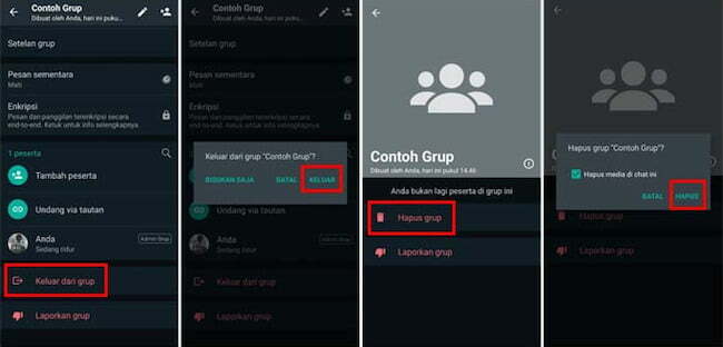 Cara Menutup Grup WA