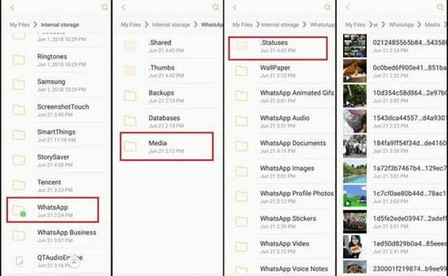 Melihat Status Whatsapp Melalui File Manager 6