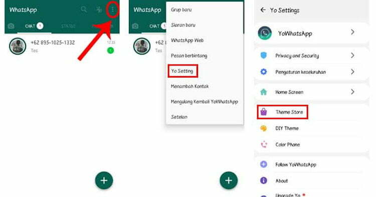 Pasang Tema WhatsApp